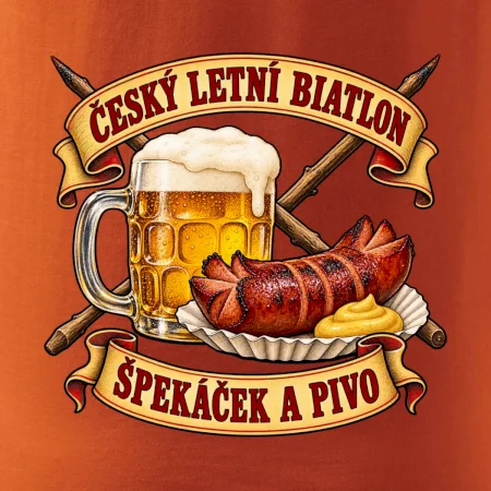 Český letní biatlon špekáček a pivo