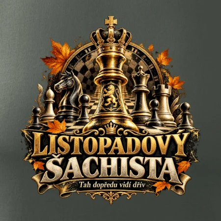 Listopadový šachista se zlatým králem