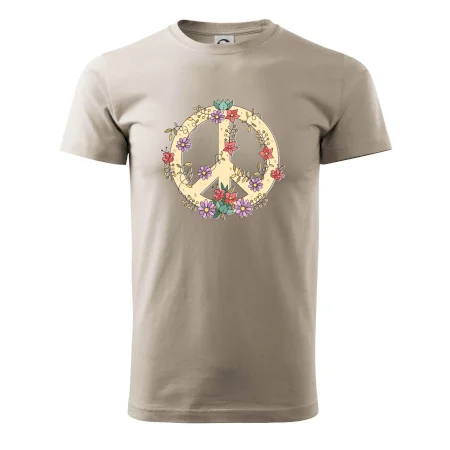 Peace symbol pískový