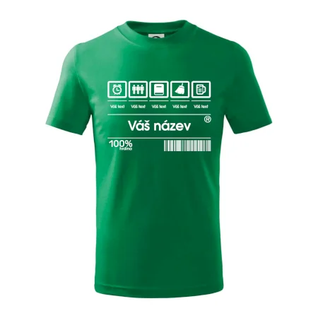 Čárový kód - Vlastní text
