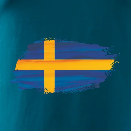 Švédská vlajka kreslená