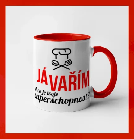 Já vařím - tvoje superschopnost? rovný nápis
