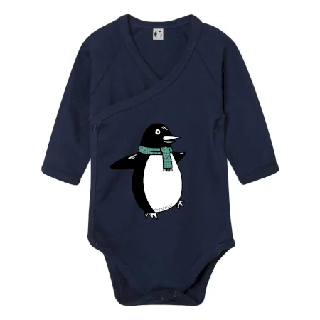 Tučňák se zelenou šálou