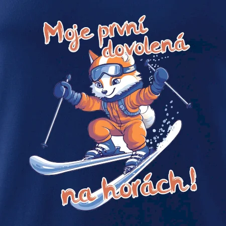 Moje první dovolená na horách oranžová liška