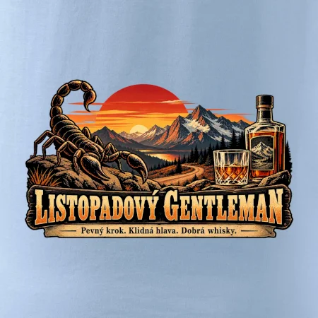 Listopadový gentleman whisky a horský západ slunce