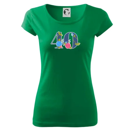 Květinové číslo kreslené - 40