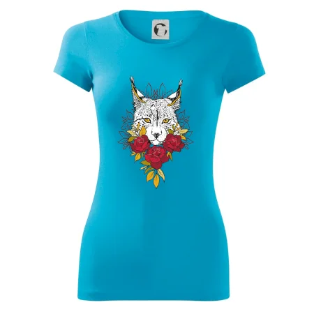 Rys s červenými růžemi  (Pecka design)