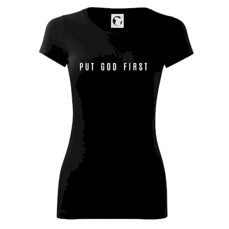 Put God first slabý nápis