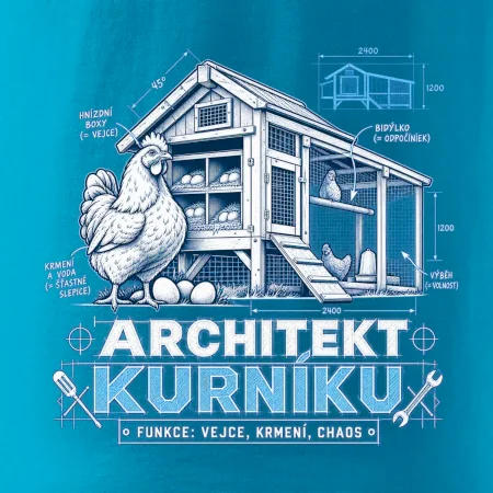 Architekt kurníku technický výkres