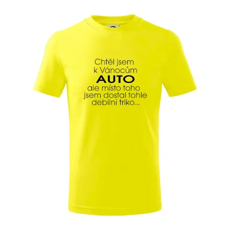 Chtěl jsem k Vánocům auto