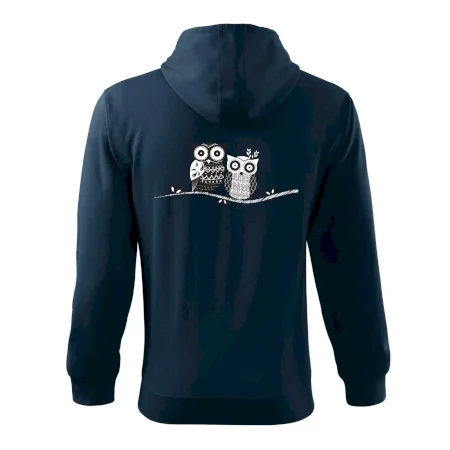 Dvě sovy abstraktní