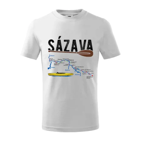Mapa řeky Sázavy
