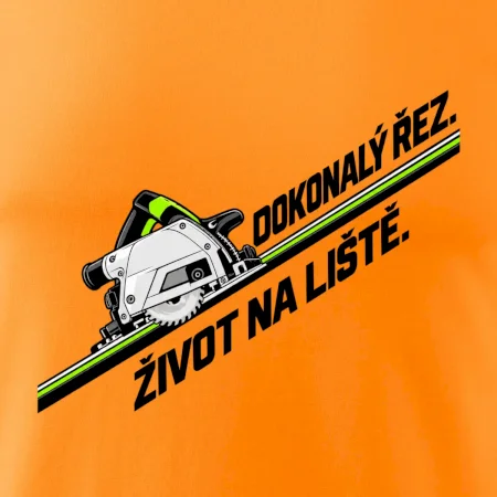 Dokonalý řez život na vodicí liště