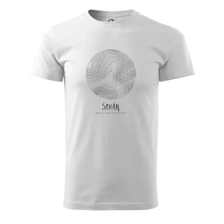 Šerák - vrstevnice v kruhu