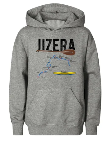 Mapa řeky Jizery
