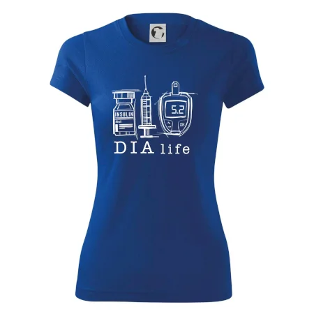 D I A life - kreslený insulin injekce a glukometr