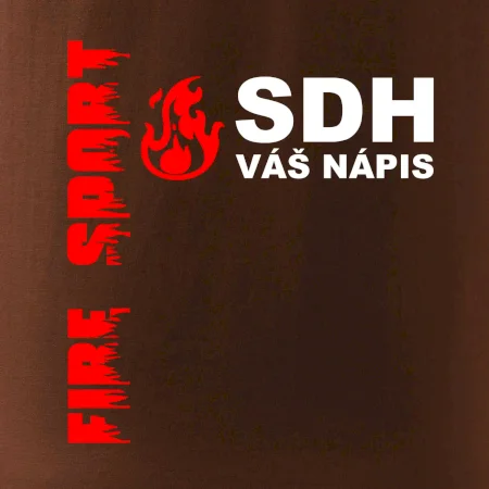 SDH nápis (oheň, firesport, název sboru - vlastní nápis)