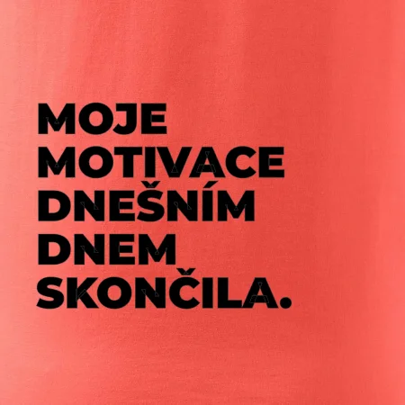 MOJE MOTIVACE DNEŠNÍM DNEM SKONČILA.