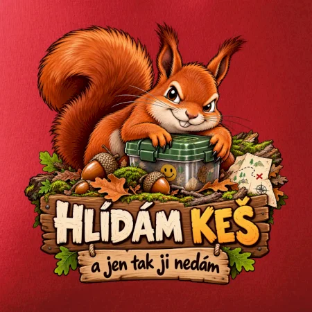 Hlídám keš veverka s pokladem