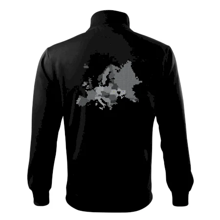 Mapa Evropy - srdce v Ukrajině