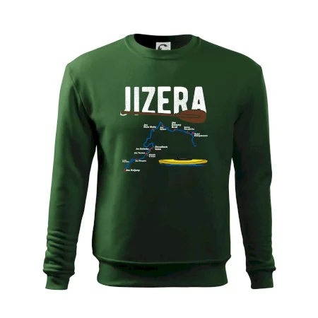 Mapa řeky Jizery