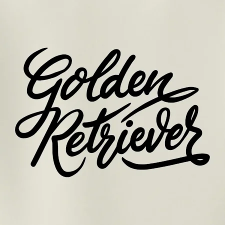 Golden retriever - nápis okrasný