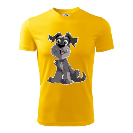 Knírač kreslený sedící