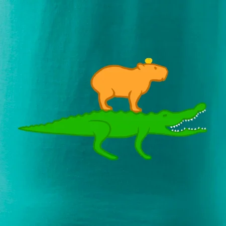 Kapybara na krokodýlovi (Moňas)