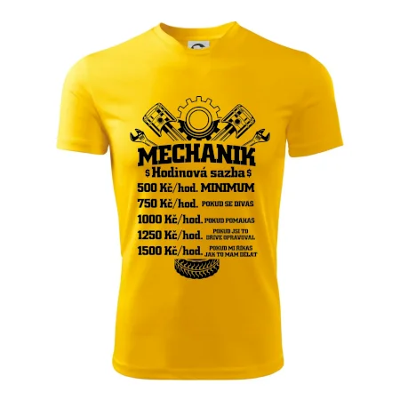 Mechanik - hodinová sazba