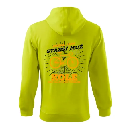 Starší muž - cyklista silniční kolo