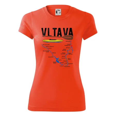 Mapa řeky Vltavy