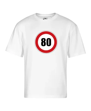 Dopravní značka - omezení rychlosti 80