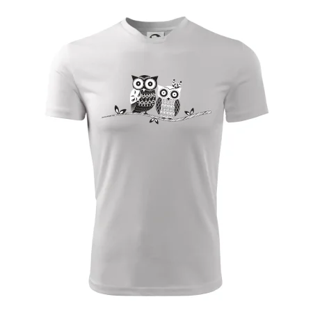 Dvě sovy abstraktní