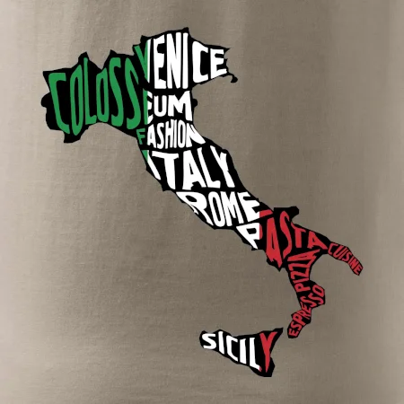 Mapy - názvy měst - Italie