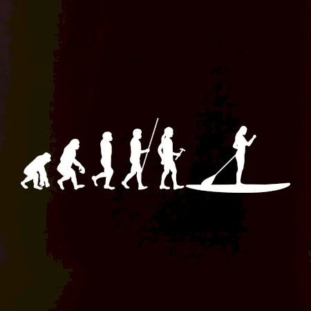 Evoluce paddleboard žena