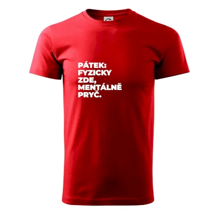 PÁTEK: FYZICKY ZDE, MENTÁLNĚ PRYČ.