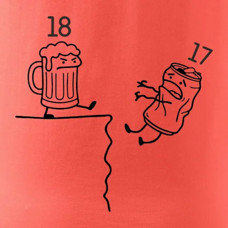Pivo narozeniny - útes 18 let