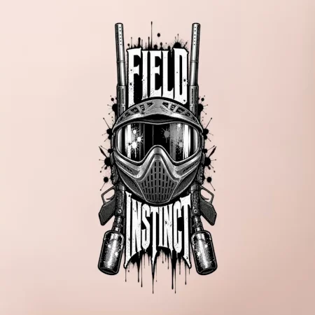 Černobílá maska field instinct paintball