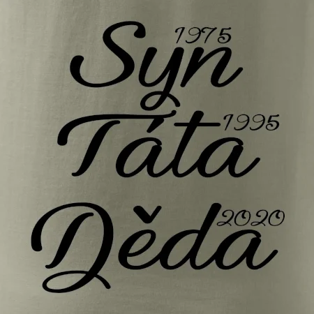 Syn, táta děda - vaše ročníky