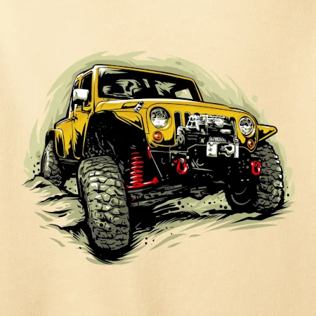 Žlutý offroad s navijákem