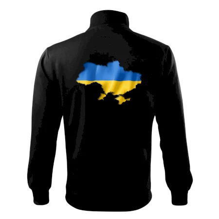 Ukrajina vlajka mapa