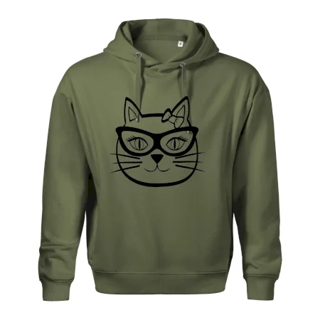 Kočičí holka s brýlemi