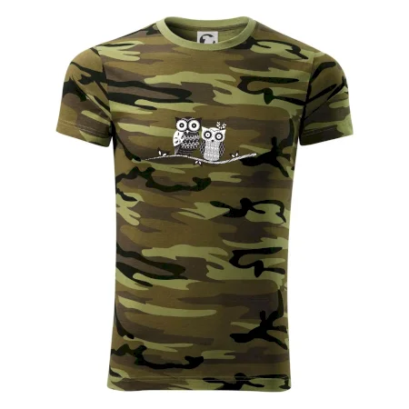 Dvě sovy abstraktní