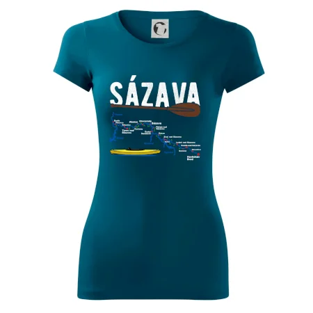 Mapa řeky Sázavy