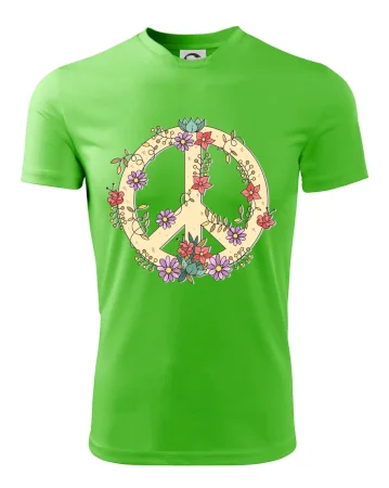 Peace symbol pískový