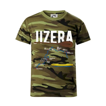 Mapa řeky Jizery