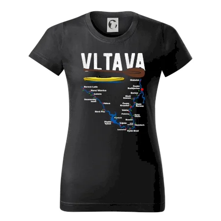 Mapa řeky Vltavy