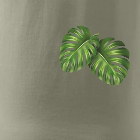 Monstera listy na prsu