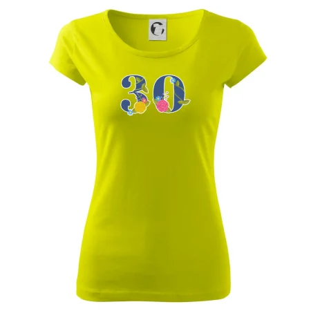 Květinové číslo kreslené - 30