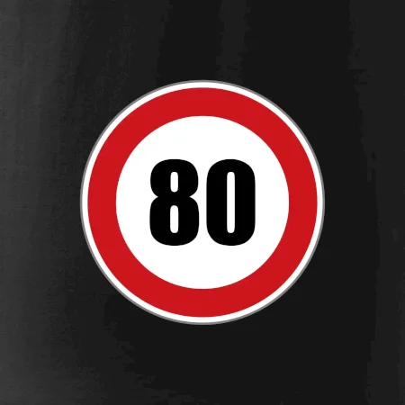 Dopravní značka - omezení rychlosti 80